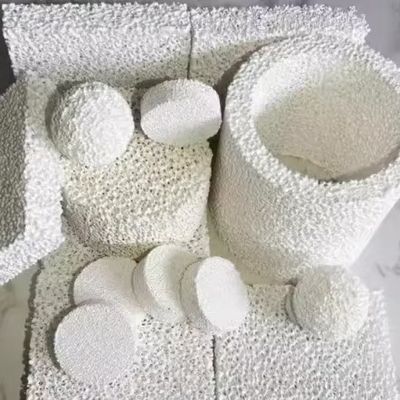 Дизайн на заказ Алюминиевая пеновая керамическая фильтрующая плита Отливка керамической пеновой фильтрующей блоки